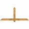 Ekena Millwork Eugene Rough Sawn Timber Gable Bracket, Western Red Cedar, 60"W x 27"H x 2"D x 4"F, 11/12 Pitch GBW060X27X0204EUG00RWR - alternate 1